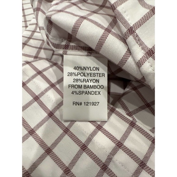 NWTS Mens johnnie-O Signor Prep-Formance Button Up Shirt XL Stanford NCAA Maroon - Picture 6 of 7